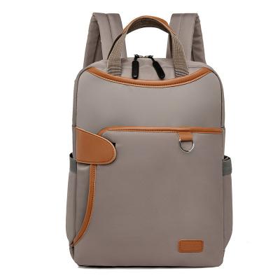 China Gepersonaliseerd Logo Solid Pattern Laptop Business Backpack voor Custom Designer Computer Te koop