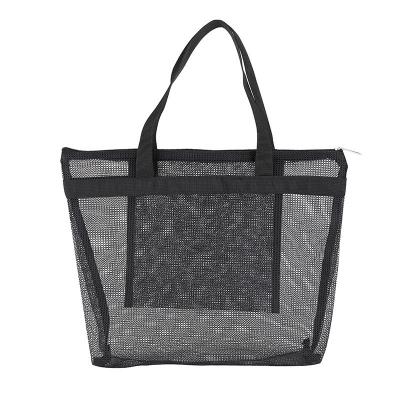 Cina Tote Mesh Makeup Viaggi Storage Bag Wash Large Capacity Portable Multi-Pocket Beach Bag Bag da bagno in vendita