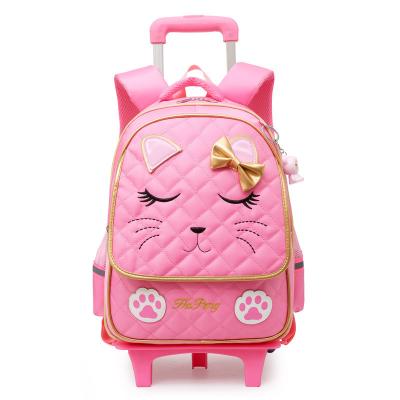 Chine Logo personnalisé Mode Enfants Enfants Roue de dessin animé Chariot scolaire Sac pour l' âge préscolaire à vendre