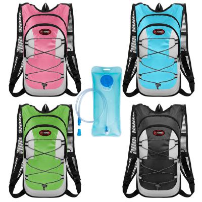 China Polyester Lining Mountain Sport Water Bag Hydration Backpack With Water Bladder for sale