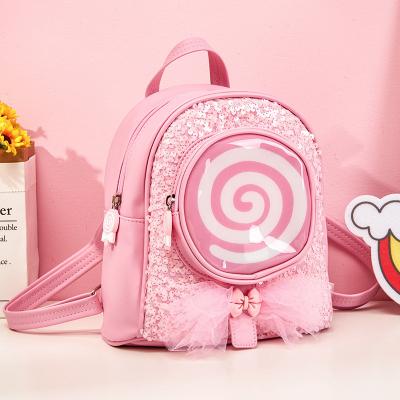 China Daily School Life Colorful Baby Cartoon School Bags with Design Glitter LED Lights for sale