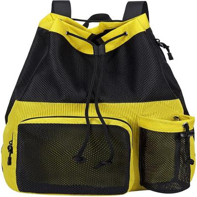 China Accepable OEM/ODM Bow Pattern Mesh Gym Backpack for Swimming Pool Beach Yoga Work Gear for sale