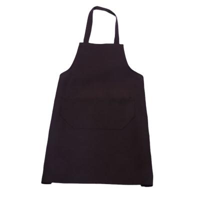 China Black Cotton Polyester Waterproof Kitchen Apron for Daily Life Uniform Type Wait Staff for sale