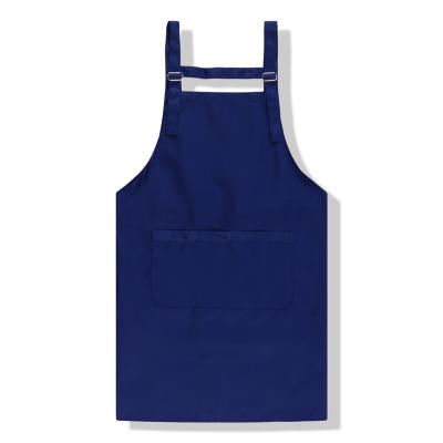 China Plain Solid Color Canvas Apron for Waterproof Kitchen in Commercial Cafe Restaurant for sale