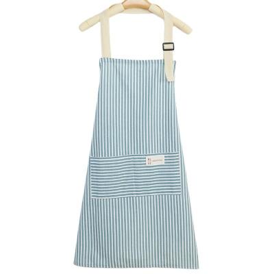 China Customize Kitchen Apron With Logo Cotton Linen Wait Staff Uniform for Restaurant Bar for sale