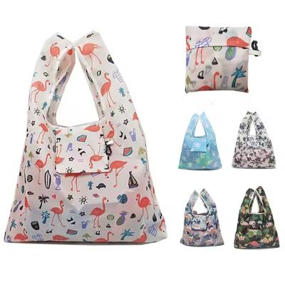 China Eco Friendly Recycled Ripstop Nylon Waterproof Grocery Bags with Soft-loop Style for sale