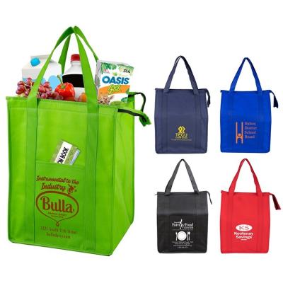 China Medium Size 30-50cm Non Woven Tote Bag with Heat Transfer Printing Customizable Logo for sale