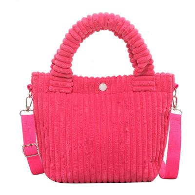 Chine Sac à main en velours imprimé sur mesure avec logo crossbody mode sac de magasinage pour femmes à vendre