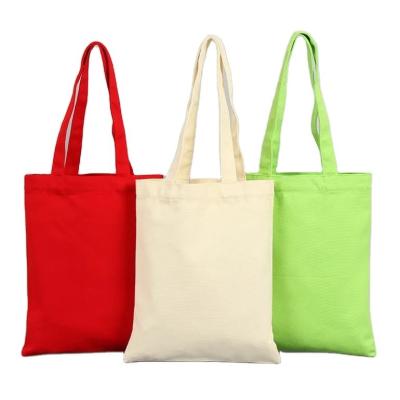 China Customized Color Reusable Designer Cloth Canvas Cotton Shopping Tote Bag Eco Friendly for sale