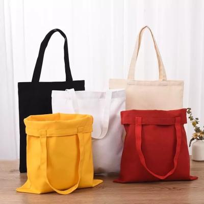 China Medium Size Reusable Cotton Canvas Shopping Bag Customized and Custom for Shopping for sale