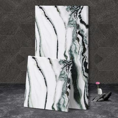 China Modern most popular panda slabs and white and black marble tiles design for home or project 60*60cm for sale