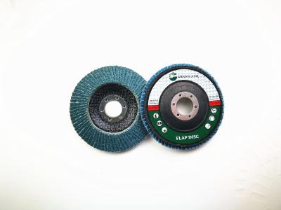 China Stainless Steel 115mm Zirconia Aluminium Flap Sanding Discs for sale