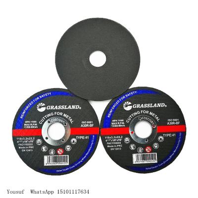 China 60# rangem o tipo 42 pastagem dos discos de moedura do metal de 125 x de 3 x de 22.23mm à venda