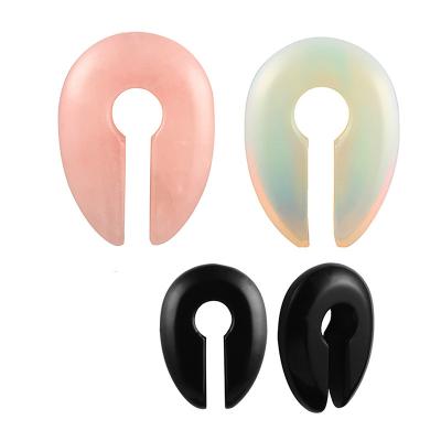 China Free Sample Environmental Friendly Stone Ear Gauges Flesh Tunnels Plugs Stretcher Ear Expander Weighs Body Piercing Jewelry for sale