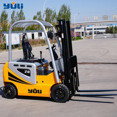 China 1 Ton 2 Ton Capacity Electric Forklift Truck Battery Hydraulic Stacker Counterweight Forklift for sale