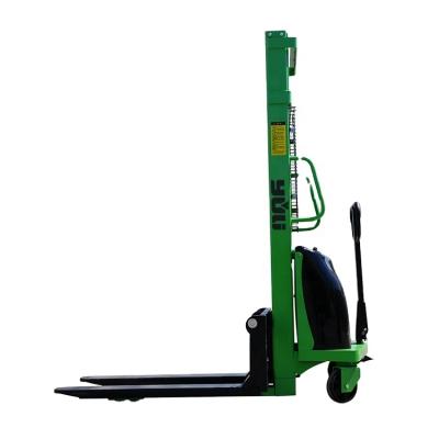 China Hotels High Performance 1.5T Semi-Electric Small Stacker for Storage and Handling for sale