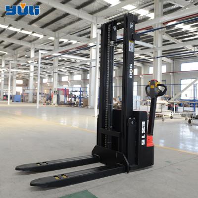 China High Quality Hotels Manual Forklift Stacker Walking Stacker 1.5T Electric Forklift for sale