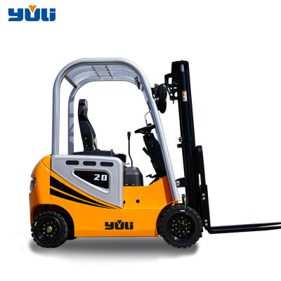 China Counterweight certification style new 2 ton electric forklift topsense 2t electric forklift for sale