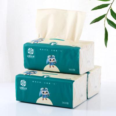 China Eco-friendly 360 Tissue Towel Covers 3 Ply Bamboo Pulp Facial Tissue Paper With Tissue Box Holder for sale