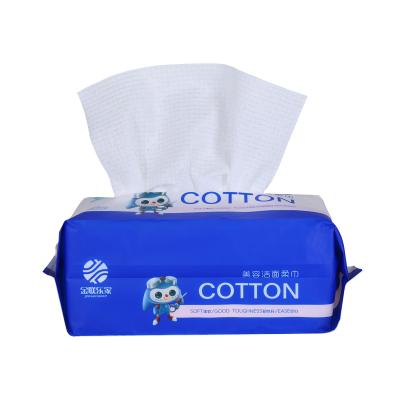 China Deep clean/not broken in high quality pure water factory fiber cleaning facial tissue paper 20cm*20cm for sale