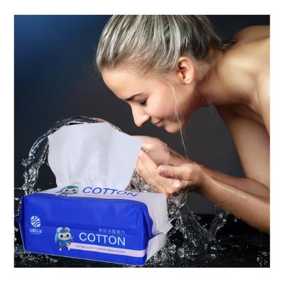 China Free Sample 80pcs Eco-friendly Soft Comfortable Disposable Pure Cotton Tissues High Performance Dry Facial Tissues for sale