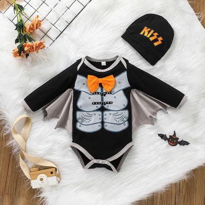 China Breathable Hot Selling 100% Newborn Baby Halloween Costumes Cotton Funny Newborn Baby Clothes Baby Rompers for sale