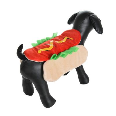 China Halloween Soft Dog Costume Dog Pet Coat Hamburg Cosplay Coat for sale