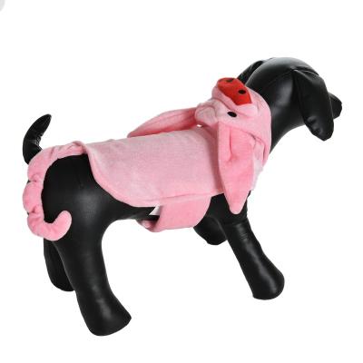 China Fashion dog Halloween costumes, lovely pink pig cosplay coat, pet pig cosplay coat for sale