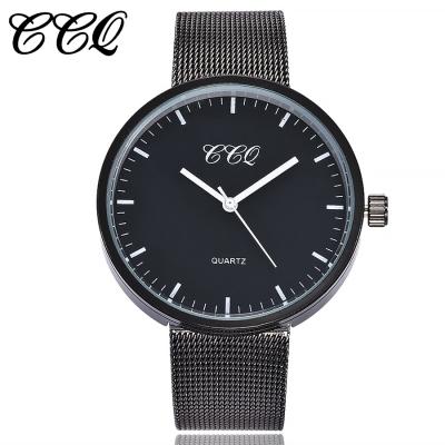 China CCQ Women's Brand Women's Mesh Belt Watch Unique Watches Men's Women's Quartz Silver Casual Wristwatches Synchronize Relogio Feminino for sale