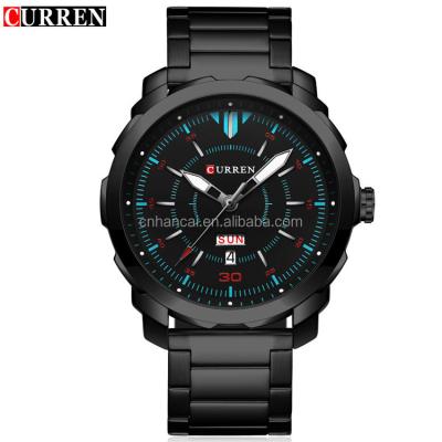 China Top Luxury Fashion Curren Brand Men Watch Water Resistant Relogio Masculino Quartz Watch Fashion Casual Automatic Date and Calendar 8266 for sale