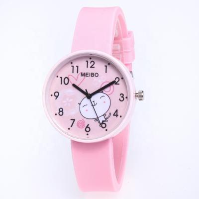 China Lovely Cat Pattern Watch MEIBO brand hot cute girls women's non-specific silicone fashion quartz Relogio Feminino casual watches for sale