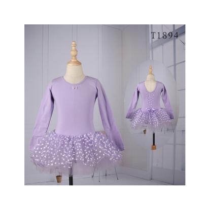 China Soft. Comfortable. Breathable Belle Exotic Dance Costume Dress Pink Long Sleeve Dance Skirts For Kids for sale