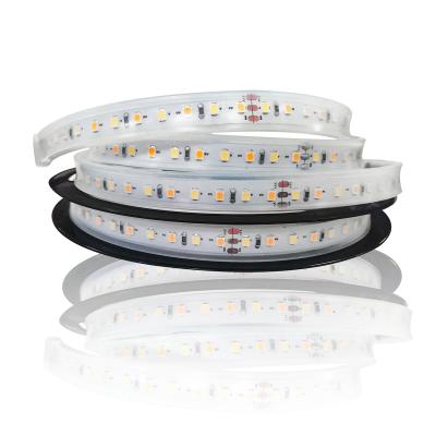 China Warehouse double color led strip light SMD2835 120leds/m DC24V led strips with led strip casing IP67 waterproof for sale