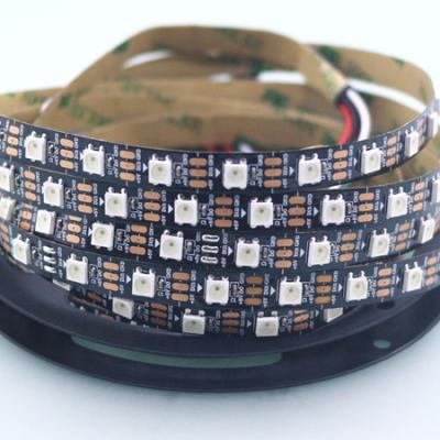 China Theme park LED light source and flex LED strips type affordable RGB led strip IC integrated ws2812 60leds 5v for sale