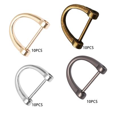 중국 10x Buckles D Rings Screw in Shackle Handmade Fasteners Keychain Zinc Alloy U 판매용