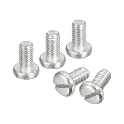 Cina 304 Stainless Steel Machine Screws M5x10mm Slotted Drive Pan Head Screw Bolts in vendita