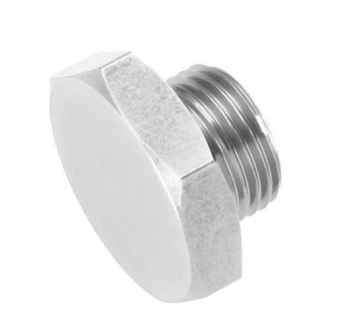 中国 814-16-5 -16 AN Straight Thread (O-Ring) Port Plug-Clear CNC METAL PARTS 販売のため