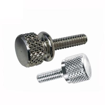 China Custom Stainless Steel Micro Screw With Knurled Head (M4-0.7) for sale