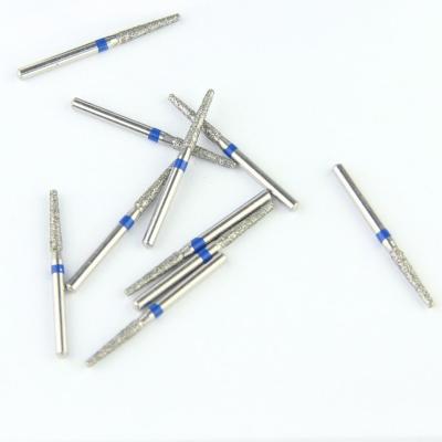 China Medium Grit Taper Round Edge Fg High Speed Ce ISO Certified Dental Diamond Bur Dental Instruments en venta