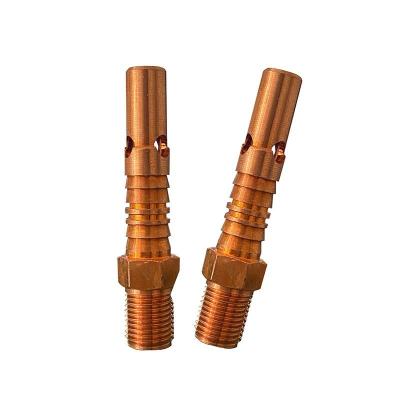 China China Manufacturing High Strength CNC Custom Lathe Machining Parts Precision Copper Slim Shaft Medical Device Parts Red Copper for sale