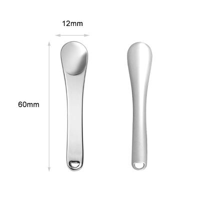 中国 Custom Metal Spatula Face Cream Mask Mixing Spoon Cosmetic Spatulas Makeup Spoon 販売のため