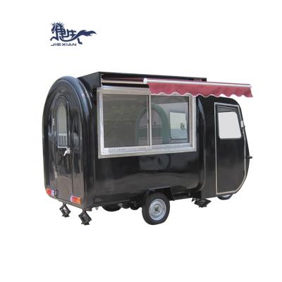 China Vegetable processing factory new outdoor mobile fast food caravan trailer fast food trailer for sale