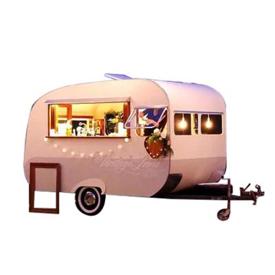 China Small Hotels Concession Food Trailer Decorating Travel Home Trailer Caravan for sale