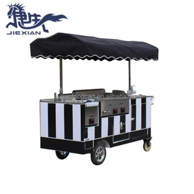 China food & Beverage Factory JX-CR180 Shanghai Jiexian Pancake and Waffle Cart Pancake Vending Carts for sale