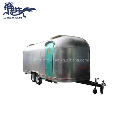 China Vegetable processing plant new designed multifunctional 6 meter street draft catering food kiosk trailer for sale