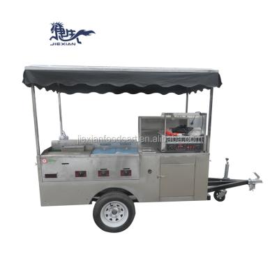 China Hot Selling Processing Factory JX-HS200D Jiexian Vegetable Street Cased Mobile Hot Dog Truck For Sale for sale