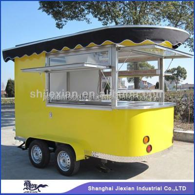 China Customized outdoor mobile food cart JX-CR320 Jiexian mobile fast food trailer for sale CE qualified for sale