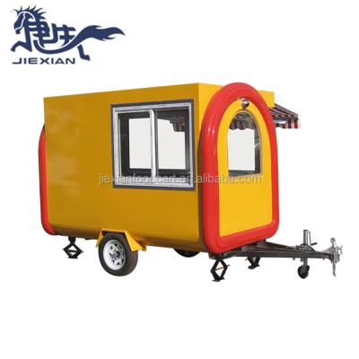 China Customized mobile vending cart JX-FR280H outdoor snack mobile food trailer/truck/cafe fast food vending cart for sale