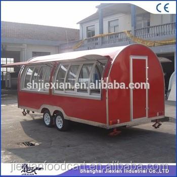 China JX-FR500W Shanghai Mobile Food Trailer Buffet Car Food Trailer Caravan Trailer Coffee Trailer for sale