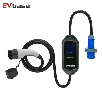 China Level 2 7KW Portable Type - 2 250V 32A EV Car Charger Home Use Portable EV Car Charger For Electric Vehicles 2.8inch - 235*92*53mm for sale